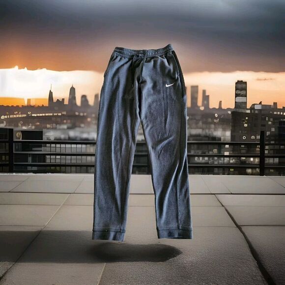 Nike Joggers Womens Size Medium Tech Fleece CQ0337 010 Black Showtime - Picture 1 of 14